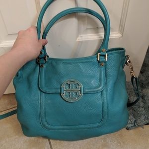 Teal Tory Burch Hobo Style Bag